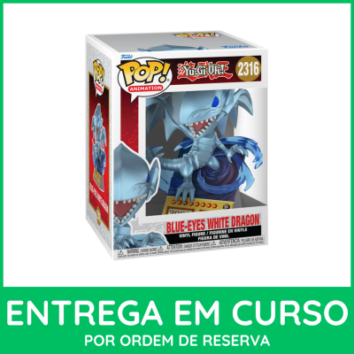 Figura Funko Pop! Blue-Eyes White Dragon Yu-Gi-Oh! na caixa