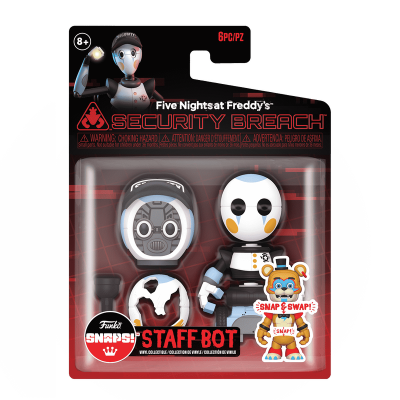 Figura colecionável Staff-Bot de Five Nights at Freddy's Security Breach embalada