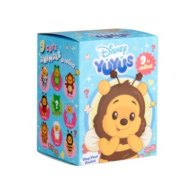 Caixa azul Disney Yuyus com 9 animais fofos para colecionar