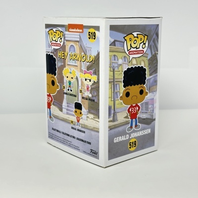 Caixa Funko Pop Gerald Johanssen número 519 da série Hey Arnold