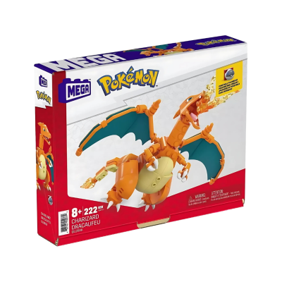 Caixa do conjunto de blocos de montar MEGA Pokémon Charizard