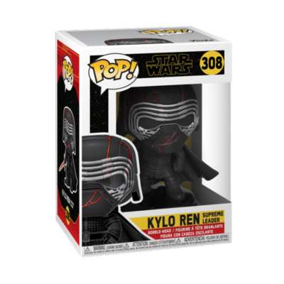 Boneco POP! Kylo Ren Supreme Leader Star Wars número 308 em caixa