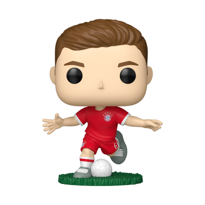 Figura Funko Pop jogador de futebol Bayern Munich com bola e base verde