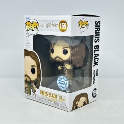 Boneco Funko Pop! Sirius Black com Wormtail na embalagem