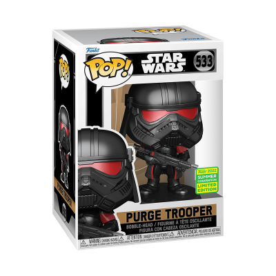 Figura Funko Pop! Star Wars Purge Trooper número 533 em caixa
