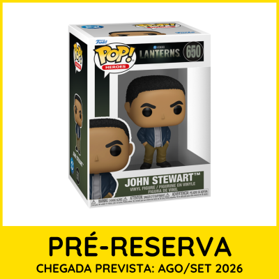 Funko Pop John Stewart Lanterns na embalagem