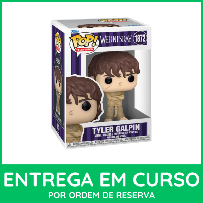 Figura vinyl Funko Pop! Tyler Galpin Wednesday 1872 na embalagem