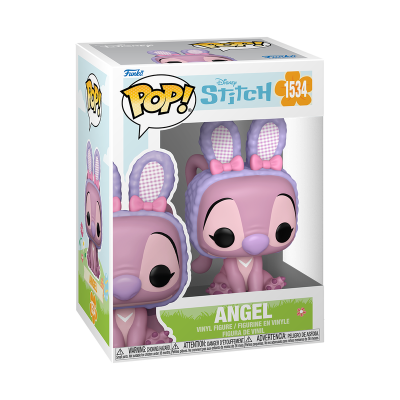 Figura Funko Pop Angel Disney Stitch vinil na embalagem