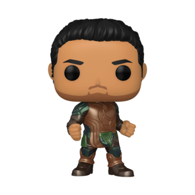 Figura de vinil Funko Pop com roupa verde e castanha
