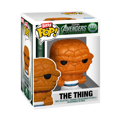 Figura de vinil The Thing da Bitty POP! na caixa