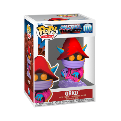 Figura vinyl Pop! Orko de Masters of the Universe na caixa