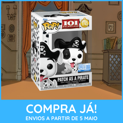 Figura Funko Pop Patch as a Pirate da coleção 101 Dalmatians em caixa