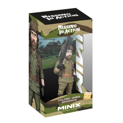 Figura colecionável de Colonel James Braddock em embalagem com padrão camuflado