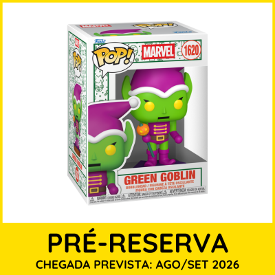Caixa de figura POP! Funko Green Goblin Marvel com cabeção oscilante