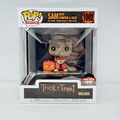 Figura Funko Pop! Sam com abóbora e saco na caixa original