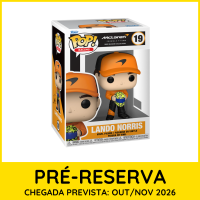Figura Funko Pop Racing de Lando Norris na embalagem