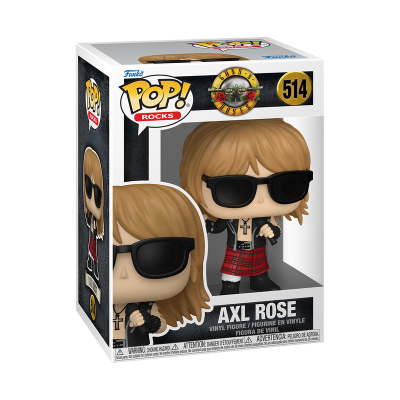 Figura de vinil Funko Pop! Rocks Axl Rose na embalagem