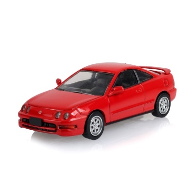 Miniatura de carro desportivo vermelho com spoiler