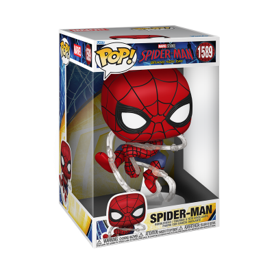 Funko Pop! Spider-Man em caixa com janela transparente, número 1589