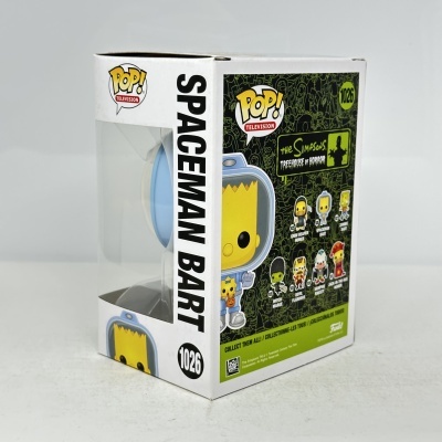 Caixa de embalagem Funko Pop Spaceman Bart dos Simpsons