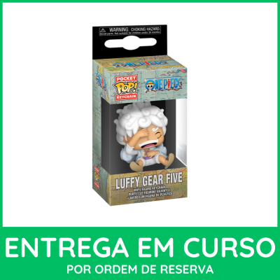 Chaveiro vinil LUFFY GEAR FIVE em caixa POCKET POP! ONE PIECE