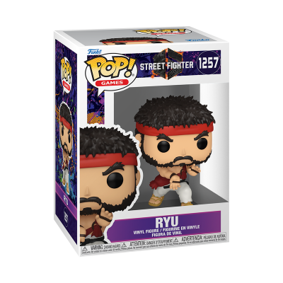 Figura Funko Pop de vinil Ryu Street Fighter na caixa