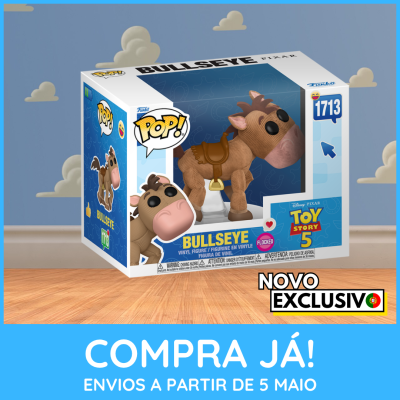 Figura POP Bullseye Toy Story 5 em caixa com janela
