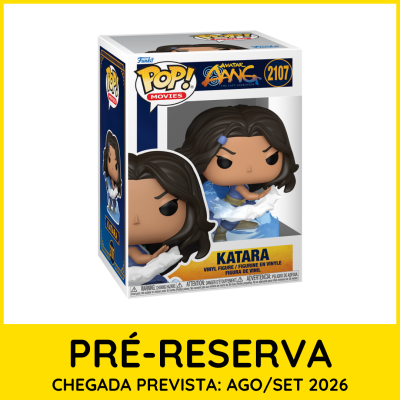 Boneco Funko Pop Katara de Avatar Aang em caixa