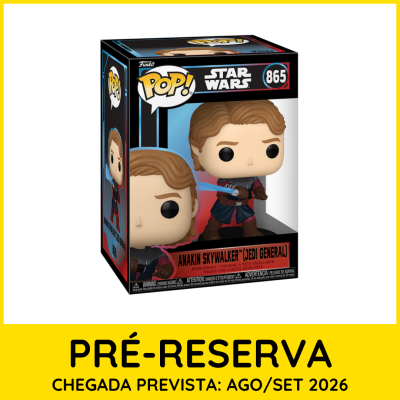 Figura Pop! Star Wars Anakin Skywalker Jedi General na caixa