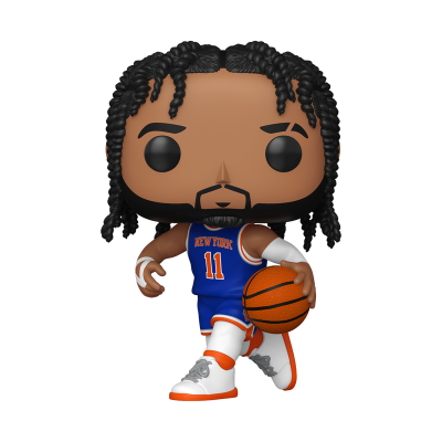 Boneco Funko Pop jogador de basquetebol com camisola azul New York 11 e bola de basquete