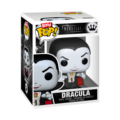 Figura vinil Bitty Pop Dracula Universal Monsters em caixa