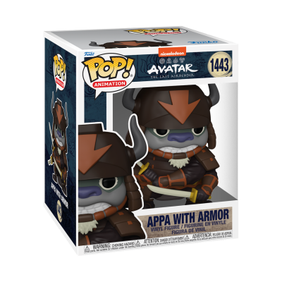 Figura Funko Pop! Appa with Armor da série Avatar com armadura em caixa