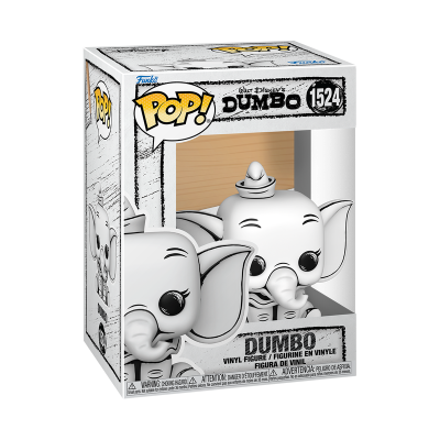 Figura dumbo funko pop vinil na caixa transparente