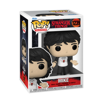 Figura Funko Pop! Mike de Stranger Things número 1239 em caixa