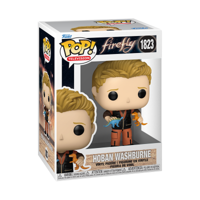 Figura Funko Pop! Hoban Washburne da série Firefly na caixa