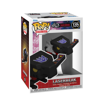 Figura Funko Pop! Retro Toys Laserbeak Transformers nº135 em caixa