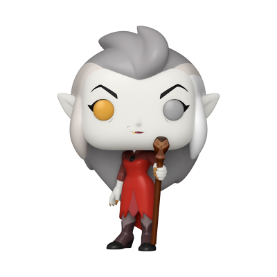 Figura colecionável POP com vestido vermelho e bastão