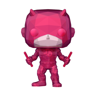 Figura colecionável do super-herói Daredevil vermelha