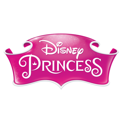 Logo Disney PRINCESS cor-de-rosa com texto branco