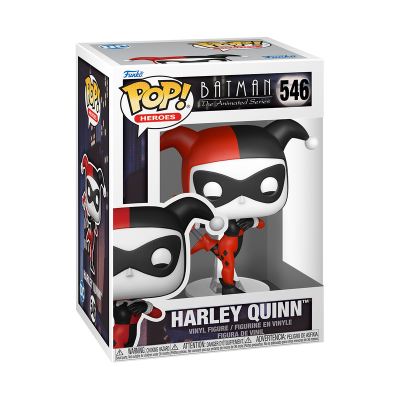Boneco Funko Pop! Harley Quinn Batman The Animated Series na caixa