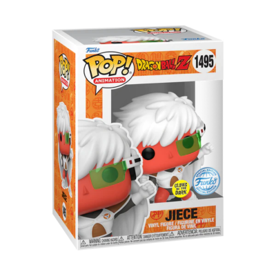 Figura de vinil POP! Animation Dragon Ball Z personagem Jiece na embalagem