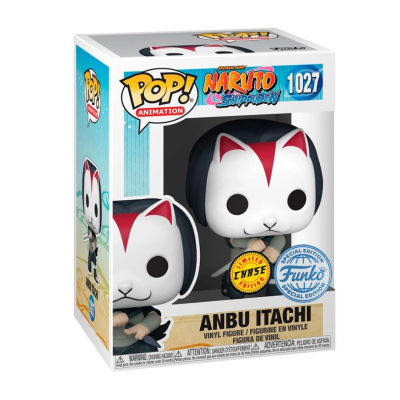 Funko Pop! Naruto Shippuden Anbu Itachi máscara branca e vermelha