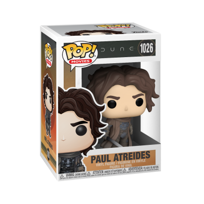 Boneco Funko Pop Paul Atreides de Dune na caixa