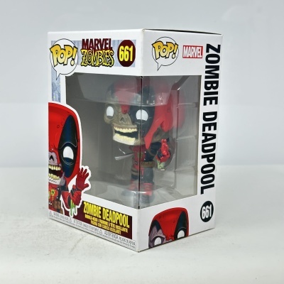 Figura Funko Pop! Marvel Zombies Zombie Deadpool na caixa