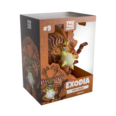 Figura de vinil Exodia da coleção Youtooz em caixa com janela transparente