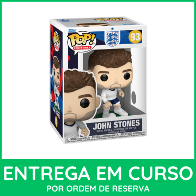 Figura Funko Pop de John Stones em caixa de embalagem