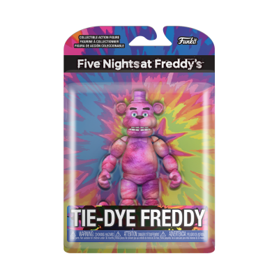 Figura de ação colecionável Tie-Dye Freddy de Five Nights at Freddy's embalado
