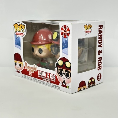Funko Pop! Christmas Randy & Rob, conjunto 2 pack em embalagem branca e azul