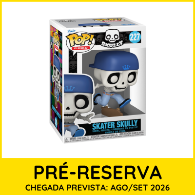 Figura Funko Pop Skater Skully número 227 em caixa