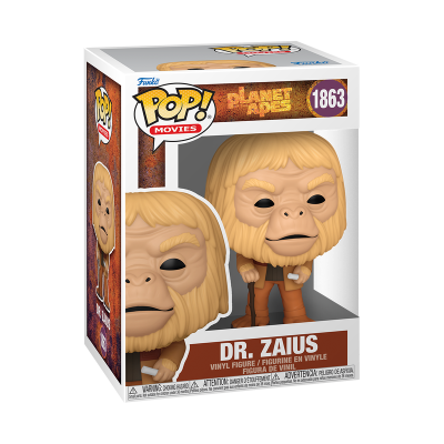 Figura Funko Pop do Dr. Zaius em caixa transparente